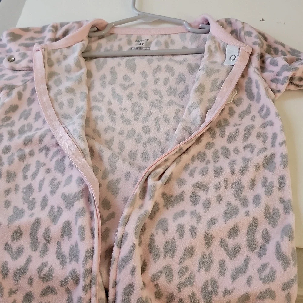 Carter’s Toddler Footed Pajamas Fleece One‑Piece Sleeper Size 4T